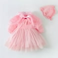 Formal Dresses for Girls Baby Spring Tulle Solid Long Sleeve Birthday