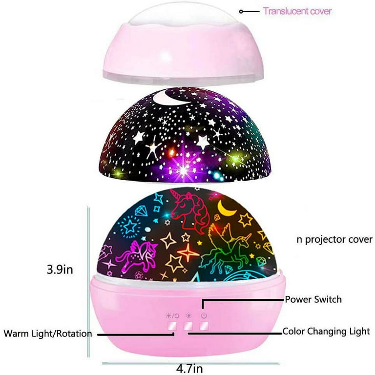 Unicorn night light projector deals