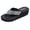 Black, variant on Women's Platform Wedge Flip Flops Trendy Dressy Summer Rhinestone Platform Sandals Comfortable Outdoor Rubber Soles Slip on Slides Black 7.5