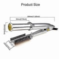 thumbnail image 4 of Professional 2 In 1 Hair Straightening Iron Styler With Brush - Curling Irons Multi Tool, 4 of 4
