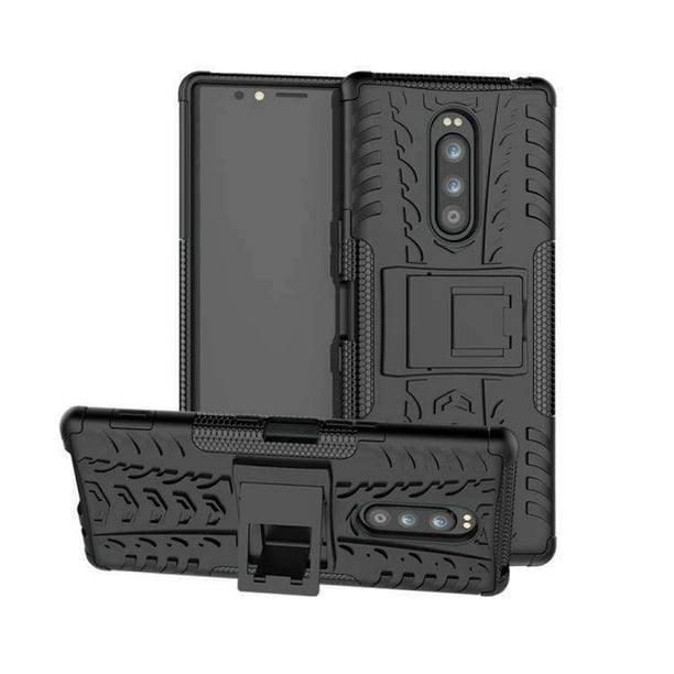Amzer Tough Armor Sony Xperia 1 Xperia Xz4 Case Dual Layer Rugged Warrior Soft Tpu Bumper Hard Shell Stand Cover For Sony Xperia 1 Sony Xperia Xz4 Walmart Com Walmart Com
