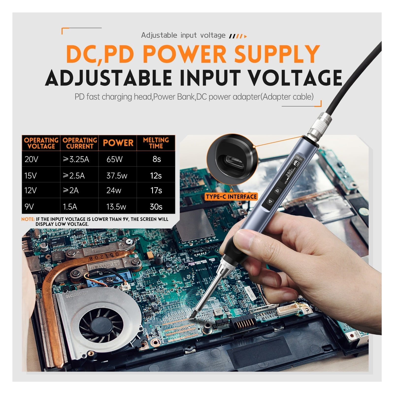 Welding Equipment, ,Smart Soldering Iron ,65W Adjustable Constant Temperature Portable Soldering Electric Iron Station Welding Tools ,Portable