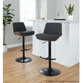 thumbnail image 3 of LumiSource Corazza Adjustable Barstool - Set of 2, 3 of 6