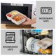 thumbnail image 5 of buluker Juego de 4 loncheras Bento, 3 compartimentos, paja de trigo, preparación de comidas, contenedores de almacenamiento de alimentos, plástico, apto para microondas y lavavajillas (3 compartimento, 5 of 5