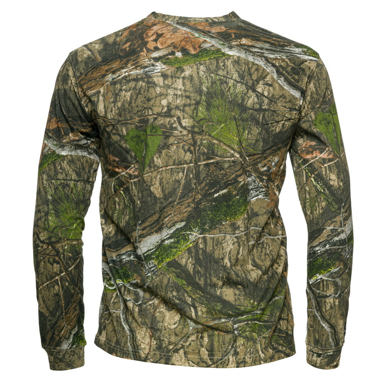 Mossy Oak Country DNA Men Long Sleeve Performance Hunting Camouflage Tee  Shirt