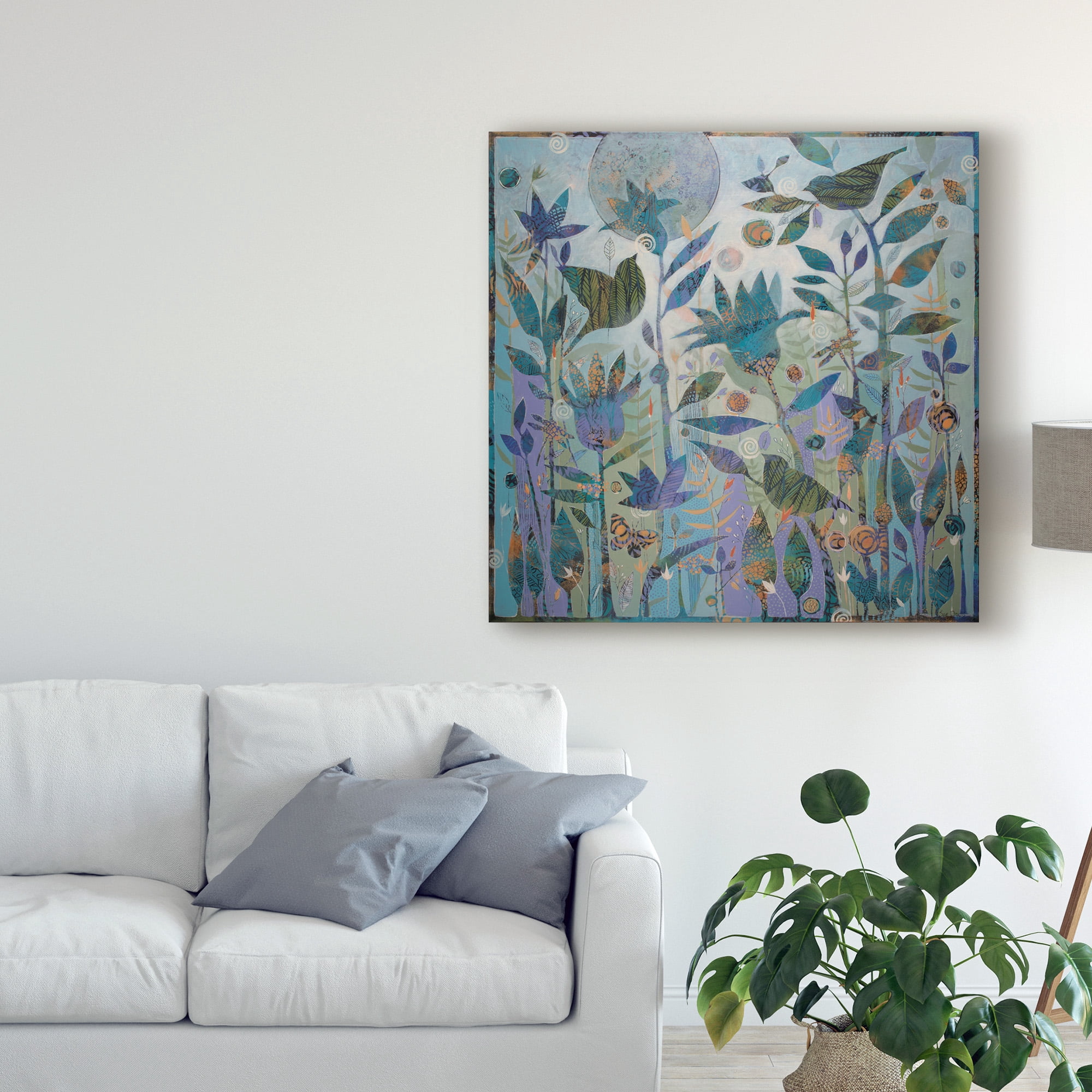 Trademark Fine Art 'Moon Garden' Canvas Art by Sue Davis