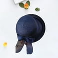 thumbnail image 6 of Women Sun Hats Fashionable Summer Wide Brim Cap BeachStraw Hat UV UPF50 Travel Packable, 6 of 6