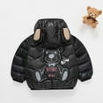 thumbnail image 4 of KPOPLK Boys' Reversible Lightweight Puffer Jacket Hooded Water-Resistant Winter Coat(4-5 Years,Black), 4 of 4