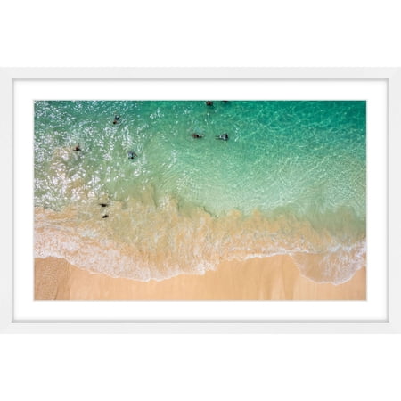 Marmont Hill "Splash Near Shore" Framed Painting Print