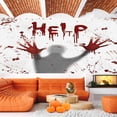 thumbnail image 6 of 6X13ft Halloween Garage Door Decorations Background Bloody Halloween Decorations Backdrop HELP Halloween Decorations Halloween Background Spooky Halloween Decor Indoor Outdoor Decor Banner Cover, 6 of 6