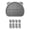 Gray, variant on 2 Layer Cats Litter Trapping Mat For Preventing Spill And Litter Collectings