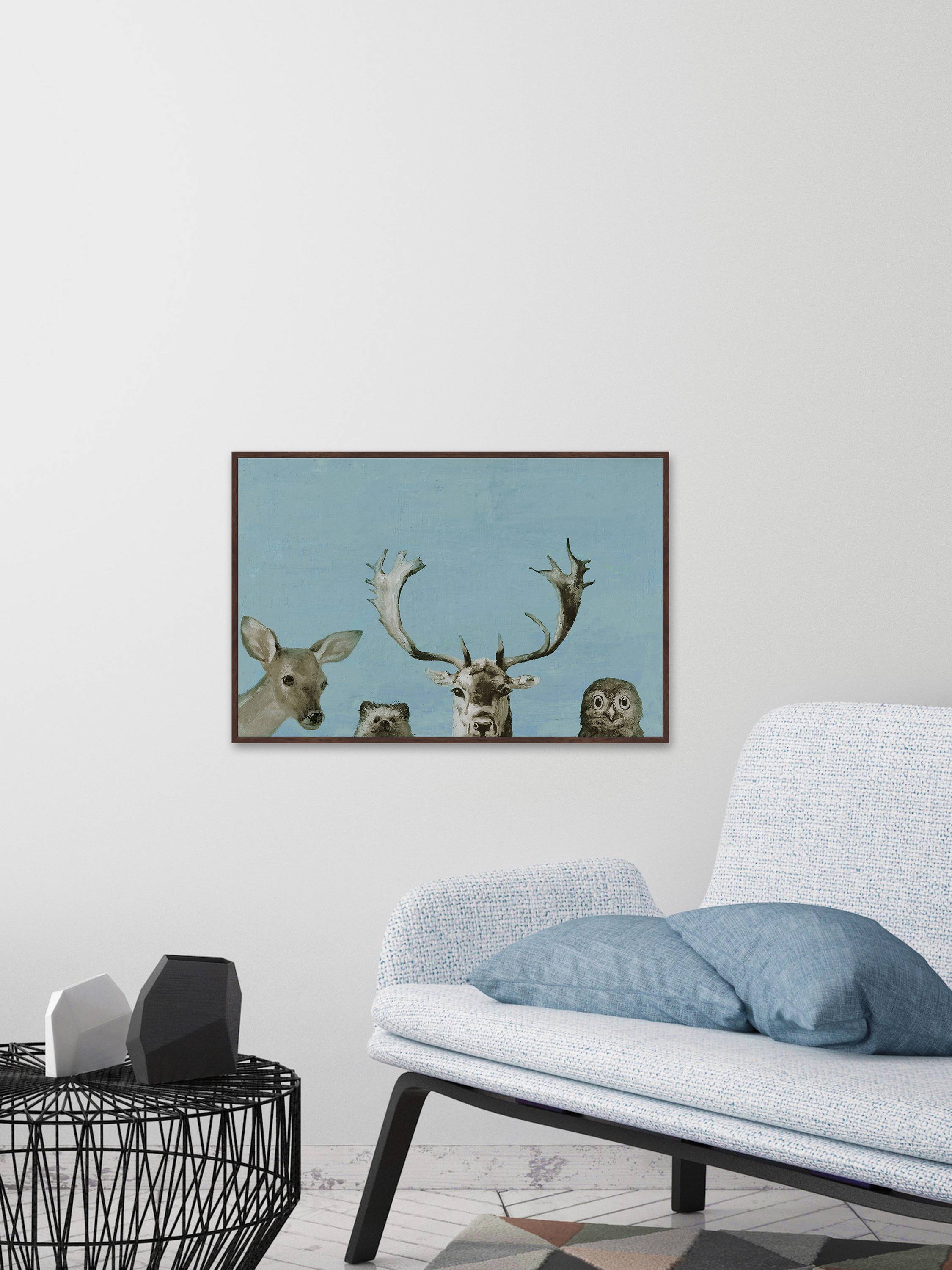 I Can't See II Floater Framed Painting Print on Canvas