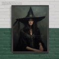 thumbnail image 3 of Póster de retrato de bruja victoriana, arte de pared Vintage, pintura en lienzo, arte gótico de monja y bruja, póster e impresión, decoración del hogar sin marco, 3 of 4