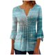 thumbnail image 1 of Ichuanyi liquidación femenina moda impresas impresas cascas en v con cuello corto cubo de camisetas sueltas de manga suelta ICHUANYI WER202308214690, 1 of 5