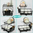 thumbnail image 6 of Dish Drying Rack, Dish Rack，Dish Drainers，Kitchen Accessories，Dish Racks with Drain Board，Large Dish Drying Rack，Dish Rack Over The Sink，Drying Rack Kitchen, 6 of 7