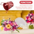 thumbnail image 3 of Flower Bucket Basket Holder Dried Vase Vases for Flowers Plant Red, 3 of 6