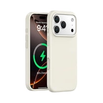 Silicone Case Compatible with iPhone 17 Pro Max 6.9 Inch 2025, Lightweight Phone Case, Wireless Charging Compat., Liquid Silicone Gel Rubber Cover, Anti-Scratch TPU Protective Bumper(white)
