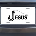 thumbnail image 7 of License Plate, Fishing Hook Jesus Decorative Front,Personalized Stainless Steel License Plate Cover For Men Women,12.2" X 6.2", 7 of 7