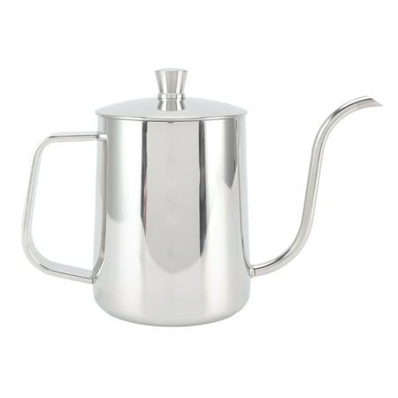 

Pour Over Coffee Kettle Gooseneck Coffee Pot Narrow Stainless Steel For Office For Home 600ml Silver