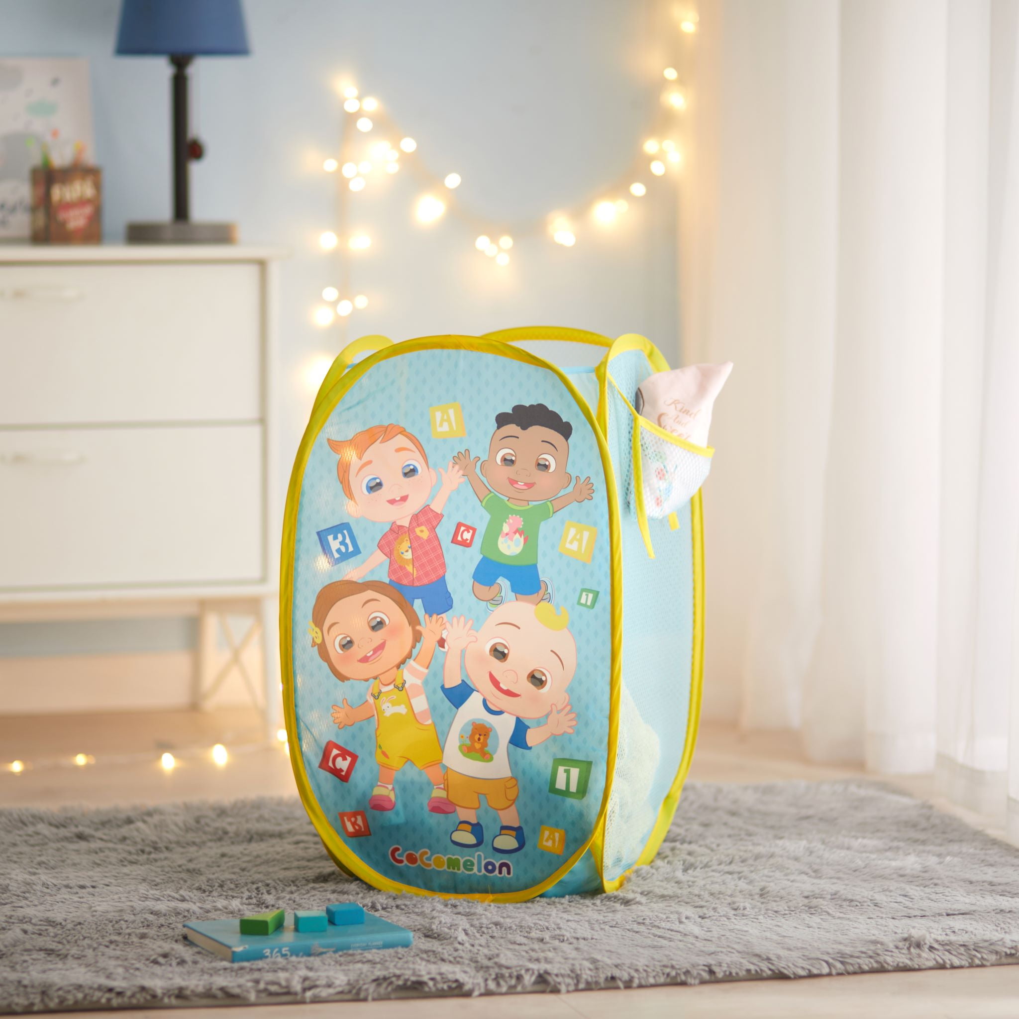 Cocomelon Blue Polyester 4 Piece Storage Bundle Set for Children's Room Décor
