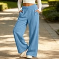 thumbnail image 2 of Timegard Girls Sweatpants Kids Wide Leg Pants Elastic High Waist Loose Comfy Lightweight Trousers Fall, 2 of 8