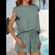 thumbnail image 5 of Conjuntos de 2 Piezas para Mujer Casual Verano Verde Pavo Real M, 5 of 8