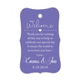 thumbnail image 1 of 100 PCS Wedding Welcome Personalized Wedding Favor Gift Paper Tags Custom Made Thank you Hang Tags, 1 of 1