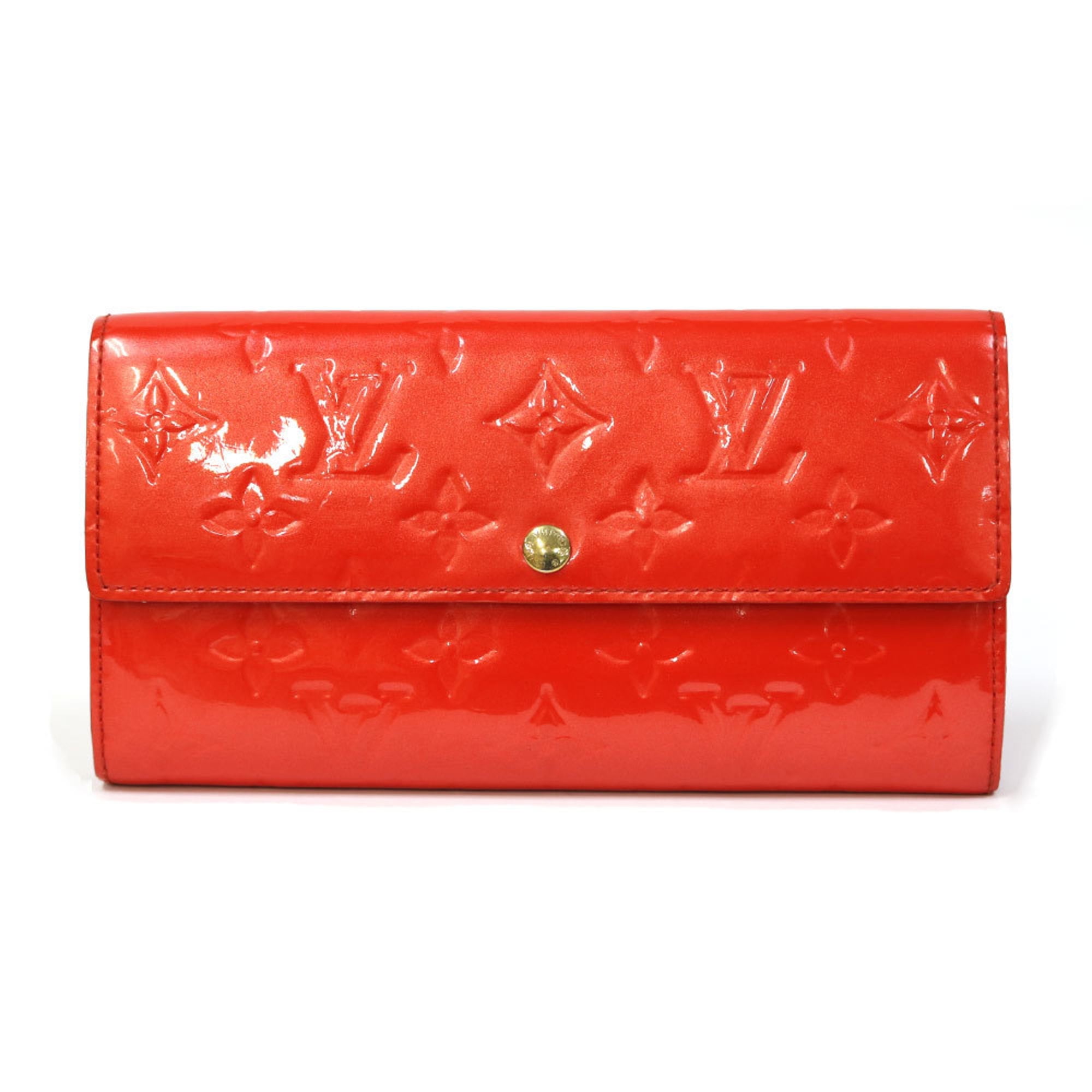 Louis Vuitton Pink 2009 Vernis Patent Leather Sarah Wallet