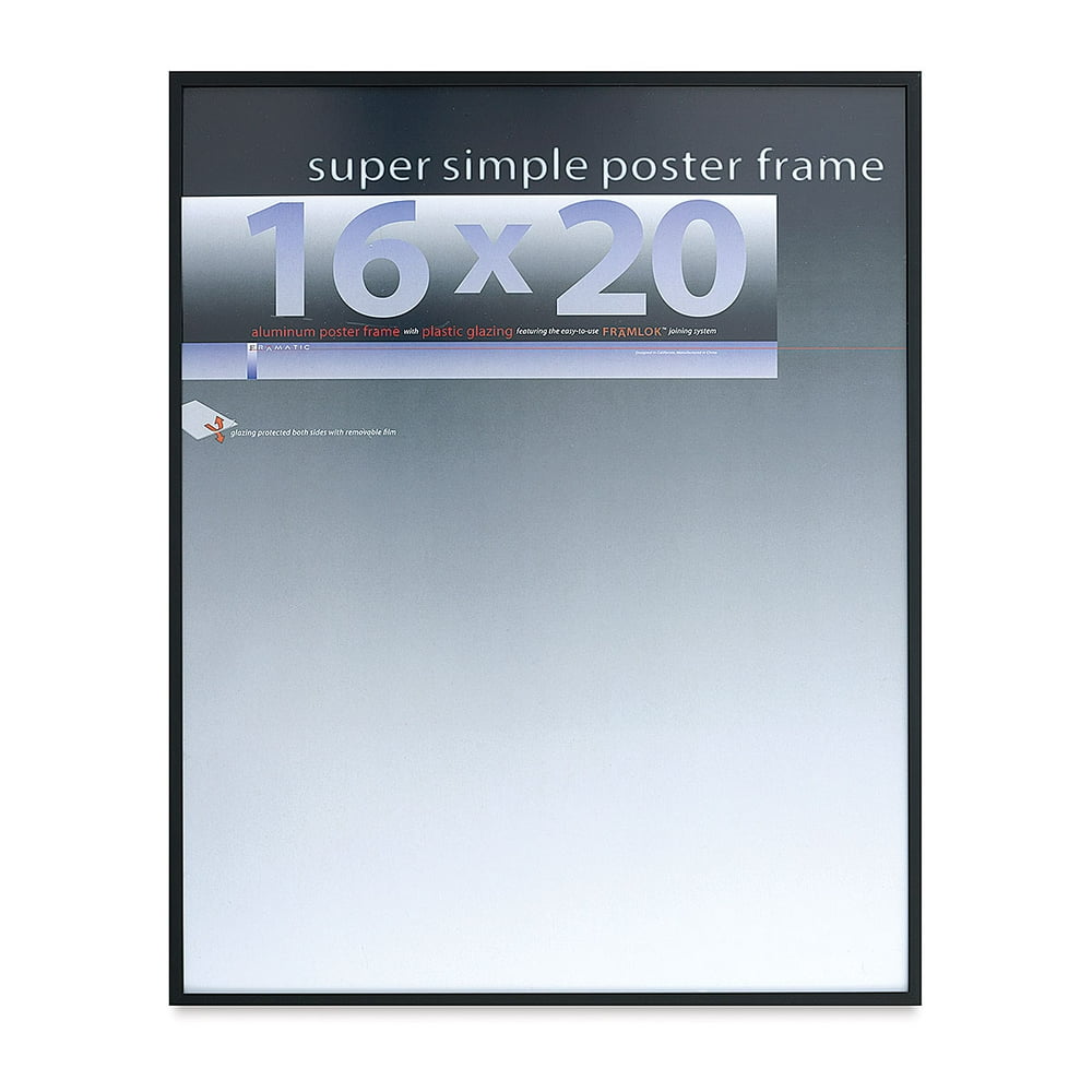 Framatic Super Simple Poster Frame Black, 16'' x 20''