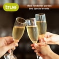 thumbnail image 5 of True Stemmed Champagne Flutes for Outdoor, Home Bar Gifts, 5.75 oz Set of 6, 5 of 8