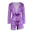 thumbnail image 5 of Gibobby Ropa sexy de mujer para sexo Conjunto de ropa interior de encaje para mujer, conjunto de ropa interior y ropa interior de encaje con correa, lencería sexy(Morado, M), 5 of 5