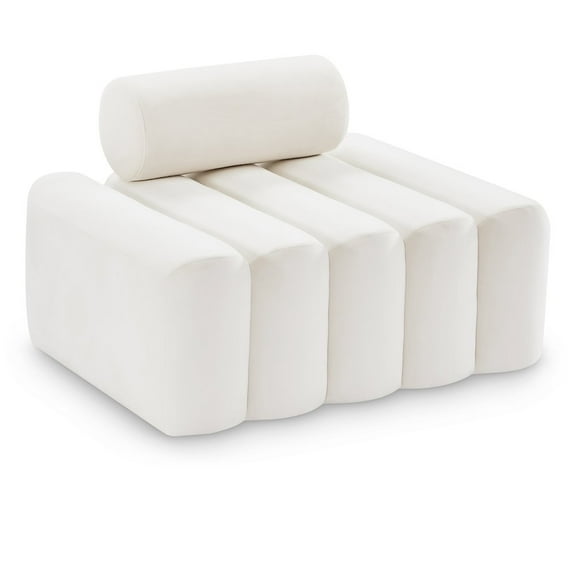 Meridian Furniture Melody Cream Velvet Chair