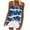 Blue, variant on Spaghetti Strap Tank Tops Casual Tie-dye Print Camisole Sexy Sleeveless Tank Vest Blouse