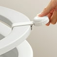thumbnail image 5 of Toilet Lid Lifter with Dual Handles, No Touch Sanitary Lift for Seat and Lid, Easy Install Bathroom Hygiene Tool(White), 5 of 7