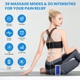 thumbnail image 2 of FETERVIC 3-in-1 TENS Unit Rechargeable Muscle Stimulator 36 Modes EMS Dual Channel with 10 Reusable Electrode Pads for Back Neck Pain Muscle Therapy Pain Management Pulse Massager, 2 of 12