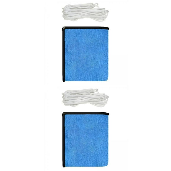 2 Tamaño Rectángulo Patio Trasero Sol Sombra Vela Polietileno Azul Sunnimix vela de sombra