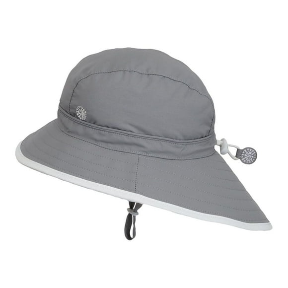 Calikids Chapeau de Plage à Séchage Rapide (UV 50+) - Monument Grey (m, 12-18 Mois)