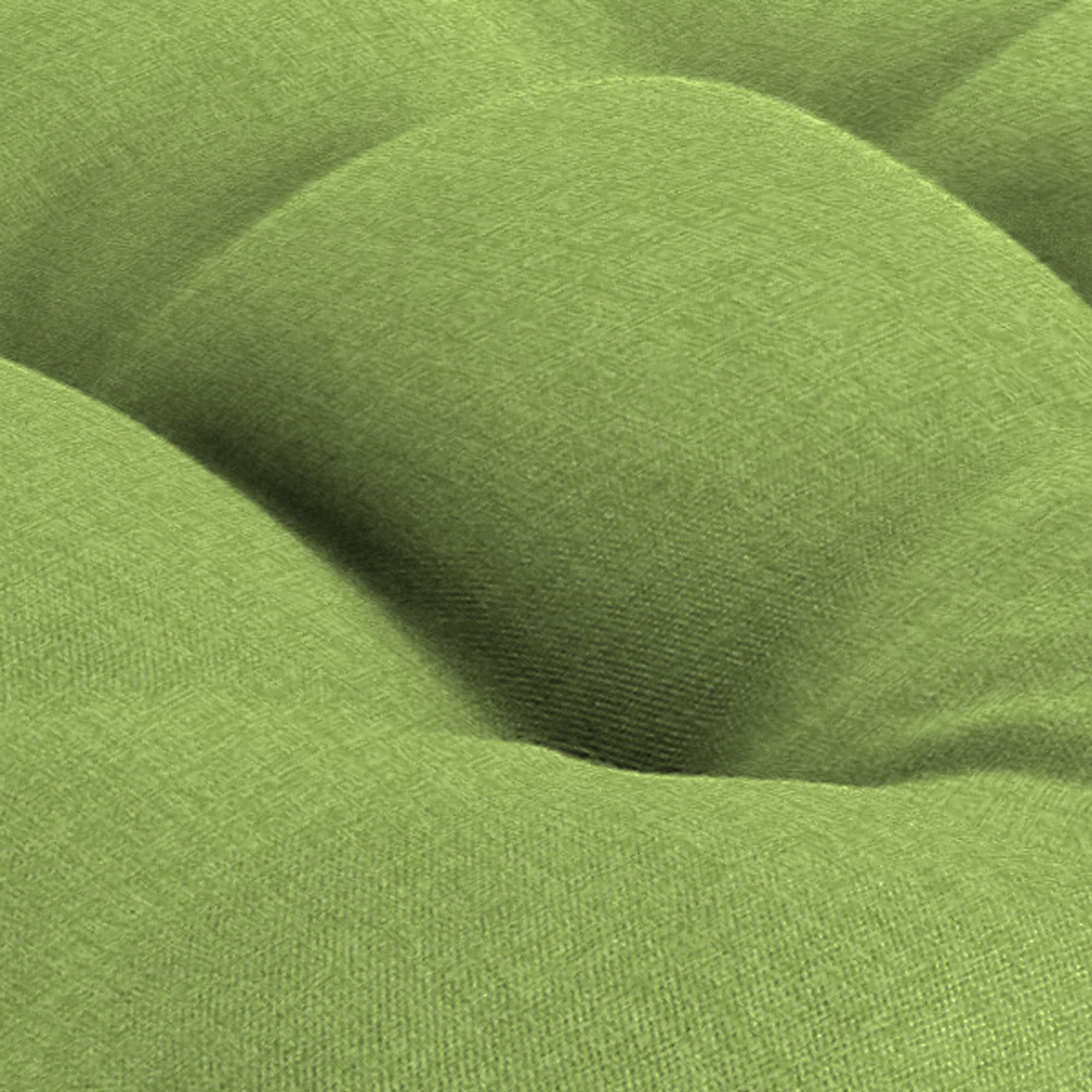 Jordan Manufacturing 19" x 19" McHusk Leaf Green Crosshatch Square Tufted Contoured Crosshatch Outdoor Wicker Seat Cushion (2 Pack)