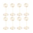 thumbnail image 2 of 12pcs Photo Holder Stands Table Number Holders Place Paper Menu Clips for Wedding (Gold), 2 of 6