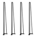 thumbnail image 4 of TCMT 40" Hairpin Table Legs Heavy Duty Set Of 4 Solid Iron Legs For Furniture Dining Coffee Table Laptop Desk Bench with Screws Φ 3/8" Black, 4 of 8