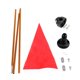 thumbnail image 3 of Kit de montaje de bandera de kayak con montaje de base estable, accesorios de indicador de señal de bote de alta visibilidad para bote de bricolaje, 3 of 8