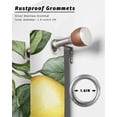 thumbnail image 6 of nqOlkjepod Outdoor Curtains for Patio Waterproof, Lemon Outdoor Privacy Panels Grommet, Summer Bee Farmhouse Green Leaf Purple Flower Blackout Outside Curtains for Porch/Cabana 54"x84", 1 Panel, 6 of 8