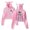 Pink, variant on Suki Waterhouse The Sparklemuffin Tour 2024 Cat Ears Hoodie Long Sleeve Streetwear Women Crop Top