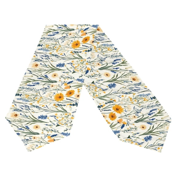 Ryvnso Retro Floral-a1 Table Runner Tablecloth Home Decoration 13 x 70 inches