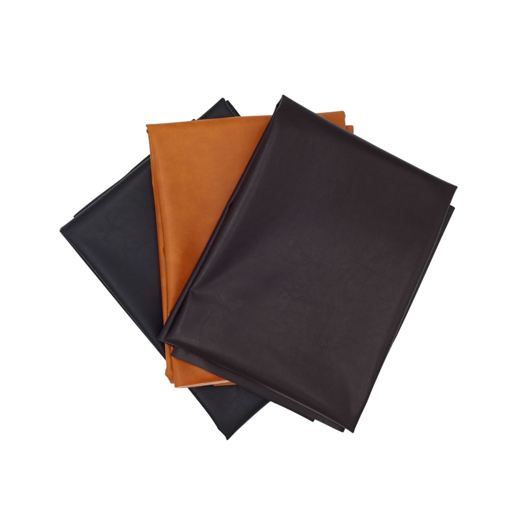 Waverly Inspirations By-the-Yard Solid Faux Leather Fabric, Luggage, 60” Wide for Crafts & DIY Projects