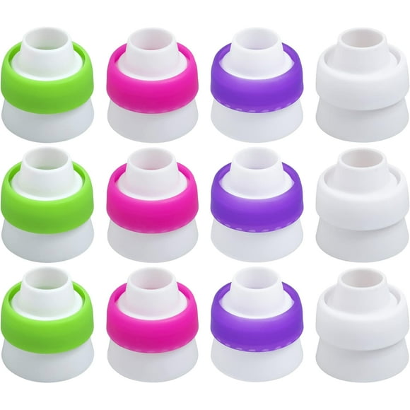 G Need EBLLPA 12 Pcs Russian Piping Tip Couplers for Cake Decorating, Piping Tip Couplers for Icing Piping Nozzles, Large