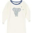 thumbnail image 3 of Touched by Nature Baby Boy Organic Cotton Coveralls 2pk, Elephant, 0-3 Months, 3 of 3