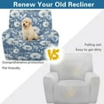 thumbnail image 4 of FOR U DESIGNS Dandelion Pattern Recliner Chair Covers Stretch Lazy Boy Recliner Covers Protector with Armrest, Reusable Reclining Slipcovers with Storage Pocket, 4 of 8
