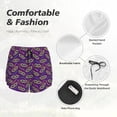 thumbnail image 6 of Lsque Carnival Masks and Beads Printed Women's Running Shorts with Liner Pockets,Elastic Quick Dry Workout Athletic Gym Yoga Shorts,Womens High Waist Shorts-X-Large, 6 of 9