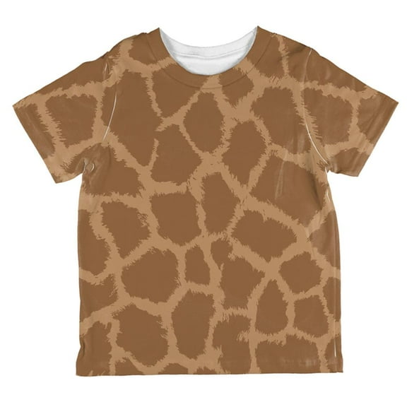 Halloween Giraffe Pattern Costume All Over Toddler T Shirt